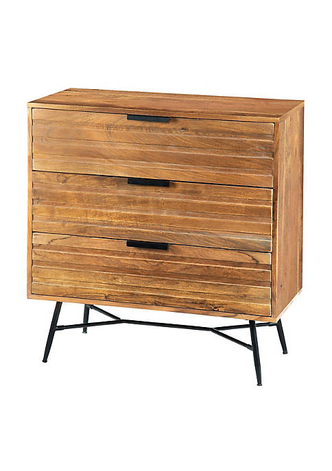Duna Range 3 Drawer Wooden Chest with Slanted