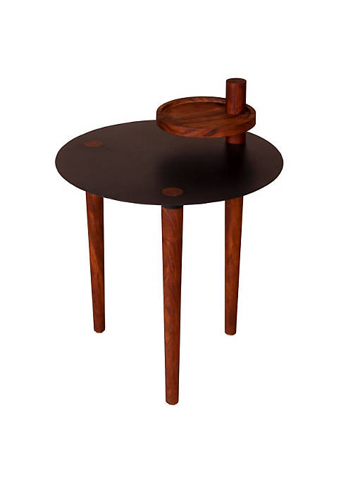 Duna Range Round Metal Top Side Table with