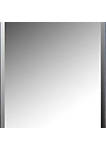 Wall Mirror with Wooden Frame and Studded Accents, Gray