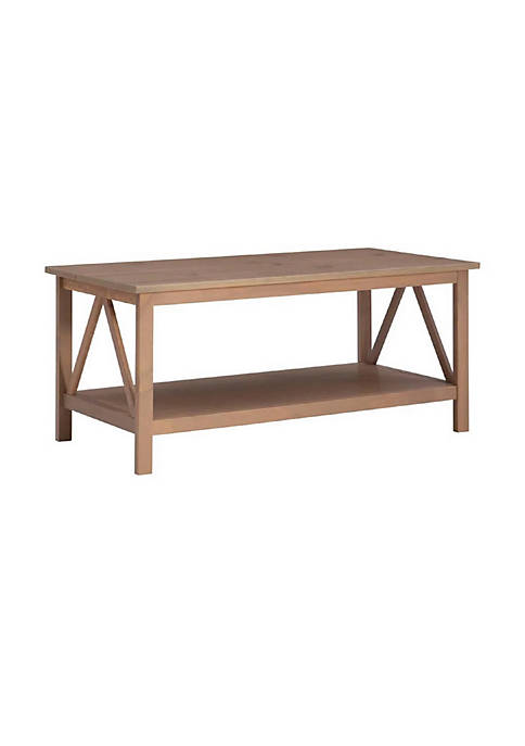 Duna Range Wooden Rectangular Coffee Table with Inverted