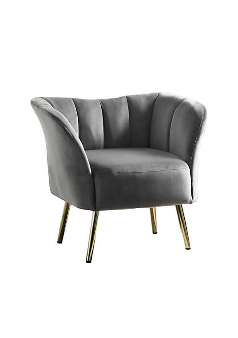 Duna Range Channel Tufted Flared Back Accent Chair