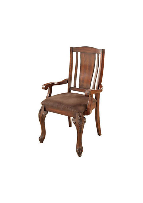 Duna Range Johannesburg I Traditional Arm Chair, Brown