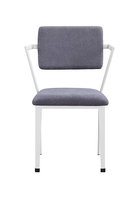 Duna Range Metal Chair with Fabric Upholstery and