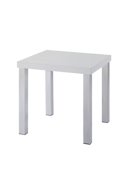 Duna Range Square Wooden End Table with Straight
