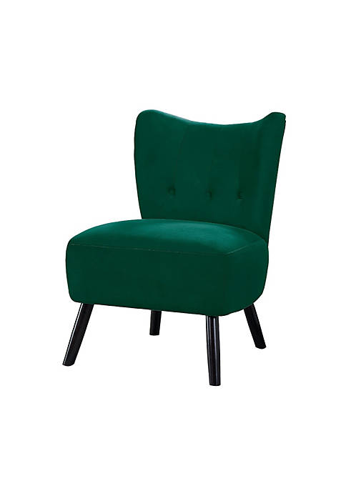 Duna Range Upholstered Armless Accent Chair with Flared