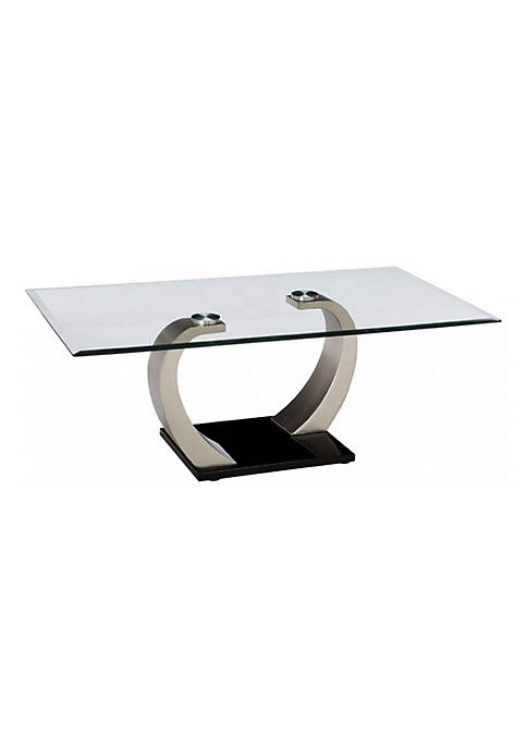 Duna Range Rectangular Glass Top Coffee Table with