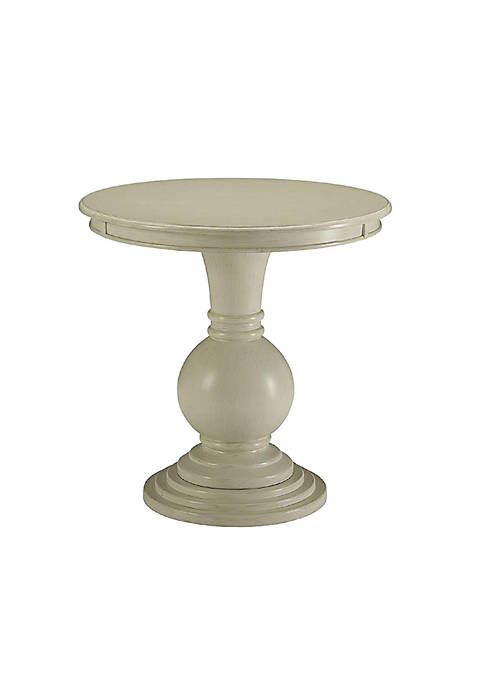 Duna Range Wooden Accent Table with Pedestal Base,