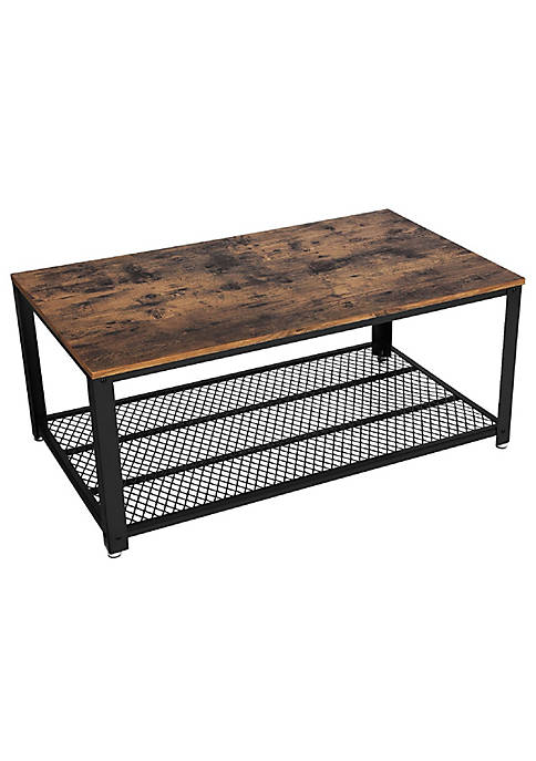 Duna Range Metal Frame Coffee Table with Wooden
