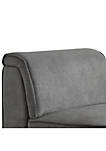 Bois Armless Chair (Reversible), Gray Velvet