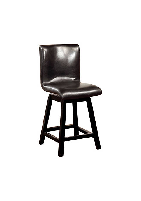 Duna Range Hurley Counter Height Chair, Black Finish,