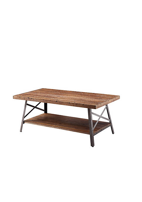 Duna Range Wooden Coffee Table with X Crossed