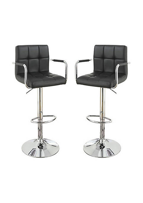 Duna Range Chair Style Barstool With Faux Leather