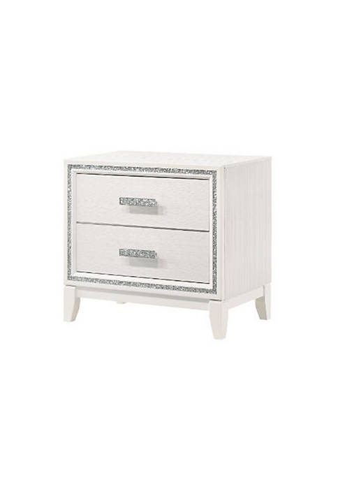Duna Range Nightstand with 2 Drawers and Shimmer