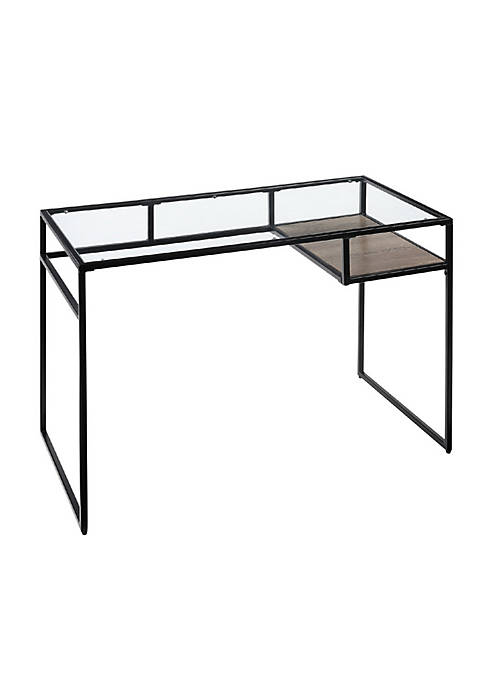 Duna Range Writing Desk with Glass Top and
