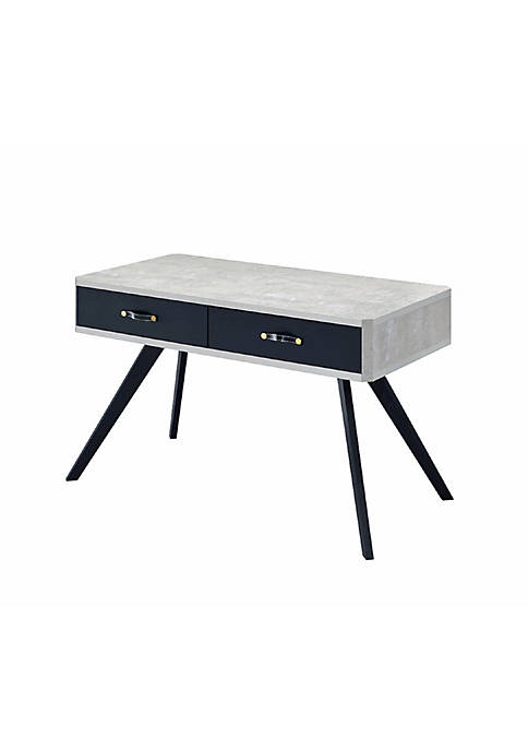 Duna Range Faux Concrete Desk with Two Drawers