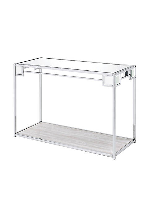 Duna Range Mirror Top Metal Console Table with