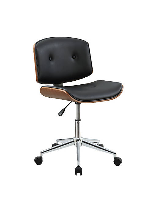 Duna Range Metal &amp; Wooden Office Armless Chair,