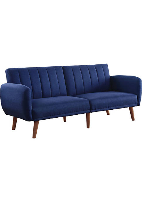 Duna Range Fabric Upholstered Adjustable Sofa, Blue and