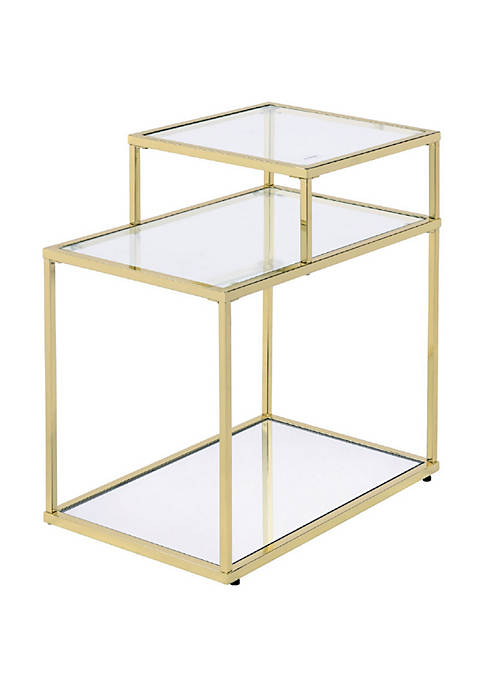 Duna Range 3 Tier Accent Table with Glass