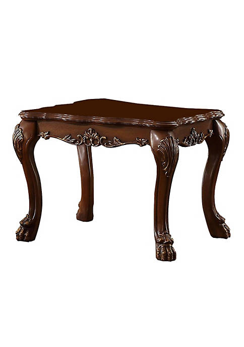Duna Range Traditional Wooden End Table with Claw