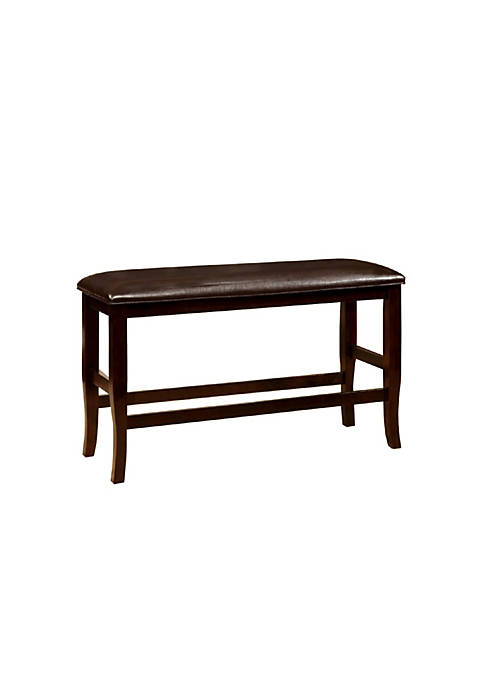 Duna Range Leatherette Wooden Frame Counter Bench with