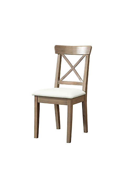 Duna Range Wooden Dining Chair with Leatherette Seat,