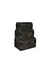 Wooden Lift Top Storage Box with Grain Details, Set of 3, Gray
