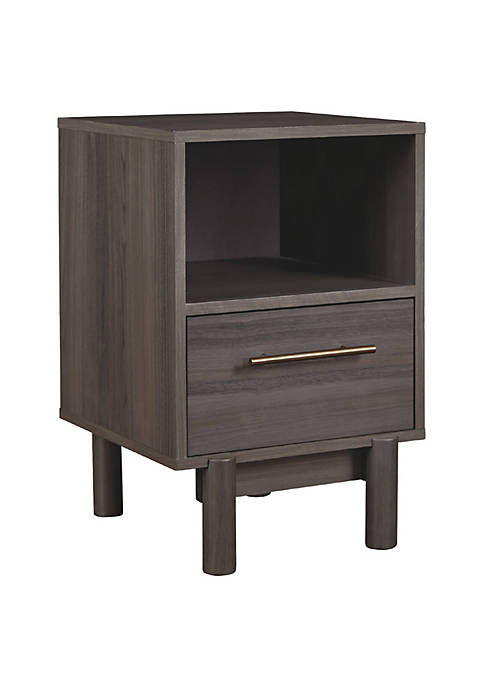Duna Range 1 Drawer Contemporary Wooden Nightstand with