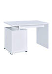 Gorgeous white Wooden desk with cabinet