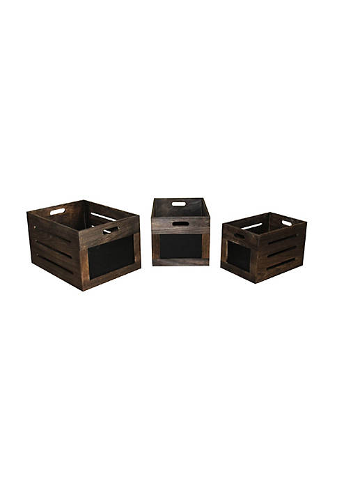 Duna Range Cutout Design Wooden Box with Chalkboard