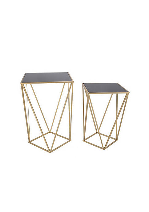 Duna Range 2 Piece Accent Table with Open