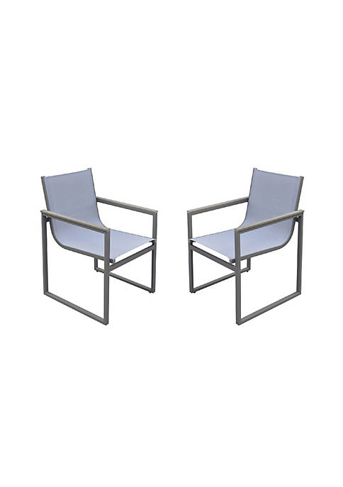 Duna Range Aluminum Frame Patio Dining Chair with