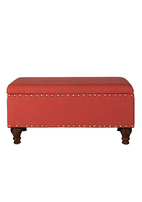 Duna Range Fabric Upholstered Wooden Storage Bench With