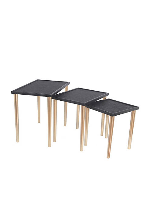 Duna Range 3 Piece Accent Table with Rounded