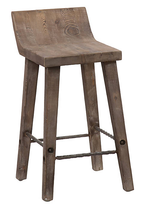 Duna Range Wooden Counter Height Stool with Low