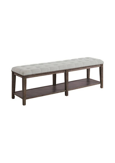 Duna Range Bench with Button Tufted Seat and
