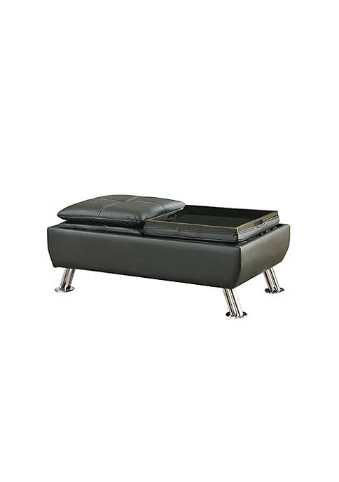 Duna Range Faux Leather Storage Ottoman with Reversible