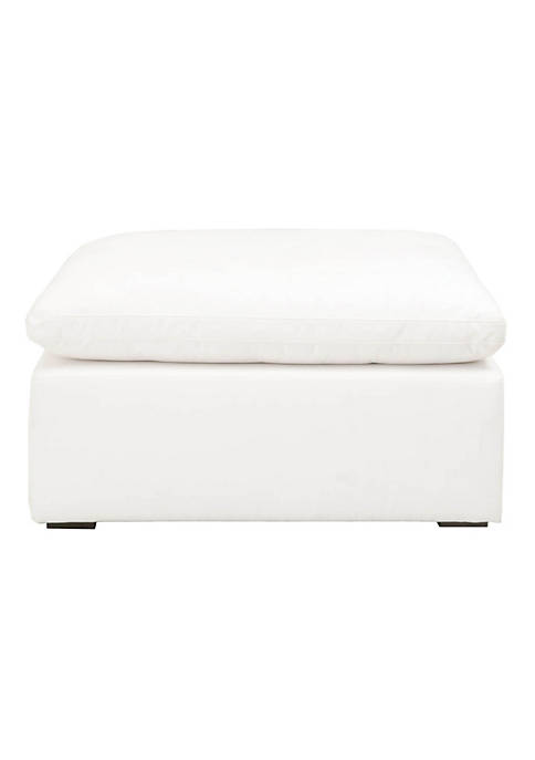 Duna Range Fabric Upholstered Square Accent Ottoman with