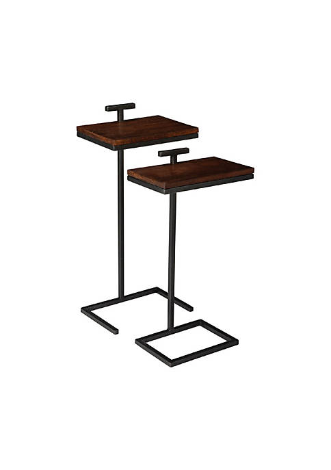 Duna Range 2 Piece Wooden Nesting Table with