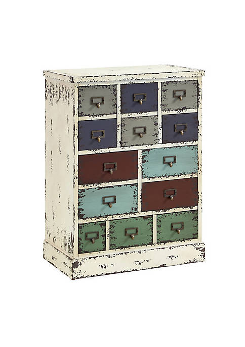 Duna Range Distressed Wooden Storage Cabinet with Multiple