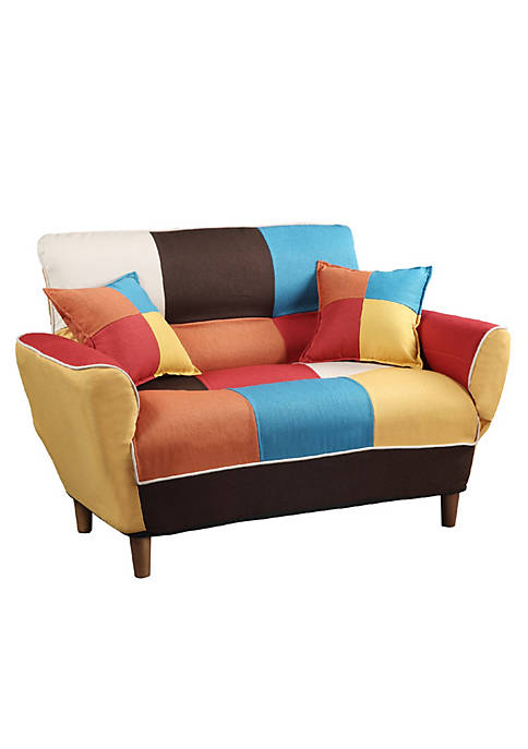Duna Range Sleeper Sofa with Patchwork Pattern and