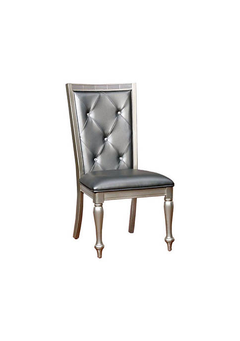 Duna Range Sarina Contemporary Side Chair, Silver Gray
