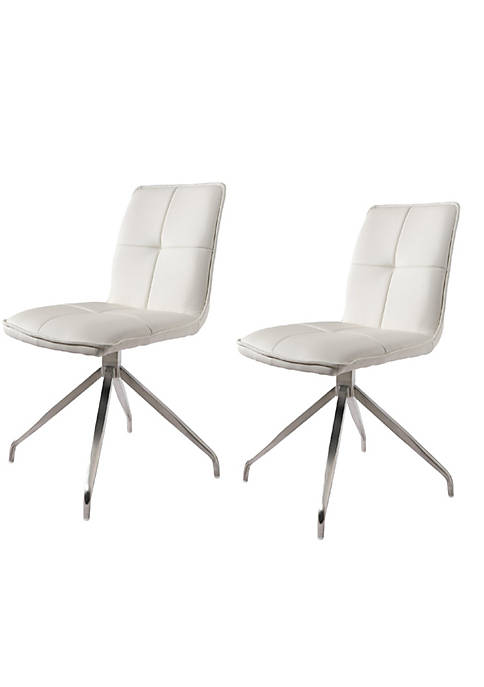 Duna Range Dining Chair with Swivel Leatherette Seat,