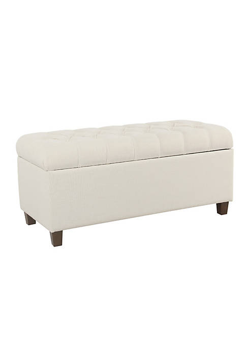 Duna Range Fabric Upholstered Button Tufted Wooden Bench