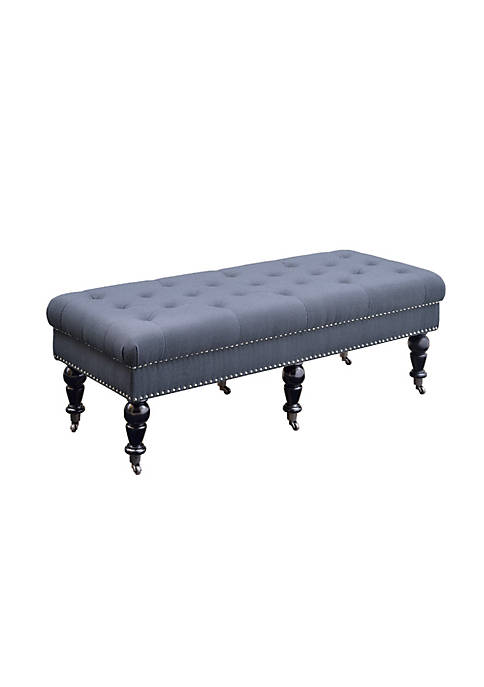Duna Range 50 Inch Button Tufted Bench with