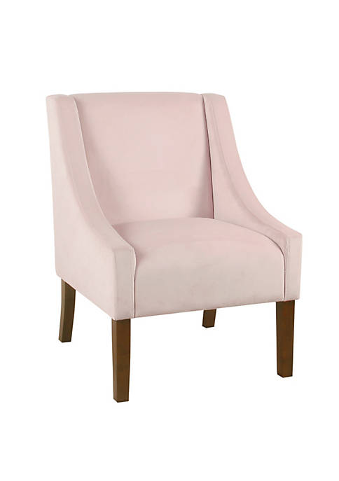Duna Range Fabric Upholstered Swooped Accent Chair with