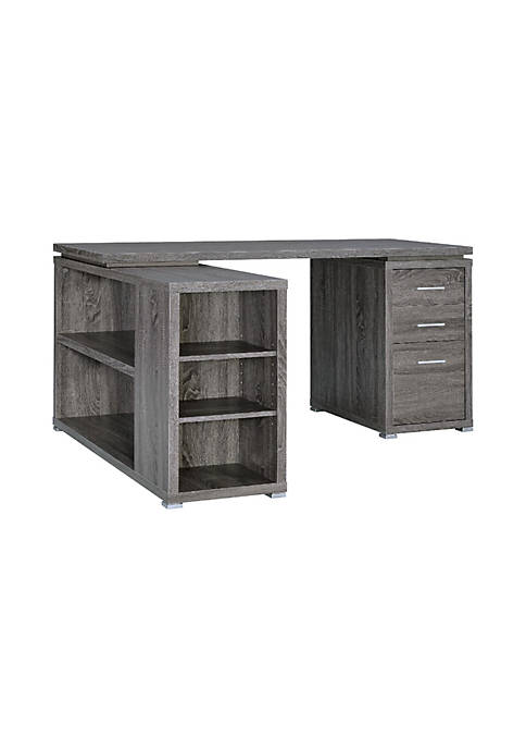 Duna Range Modern Style Wooden Office Desk, Gray