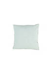 Square Fabric Pillow with Floral Pattern, Blue and Gray