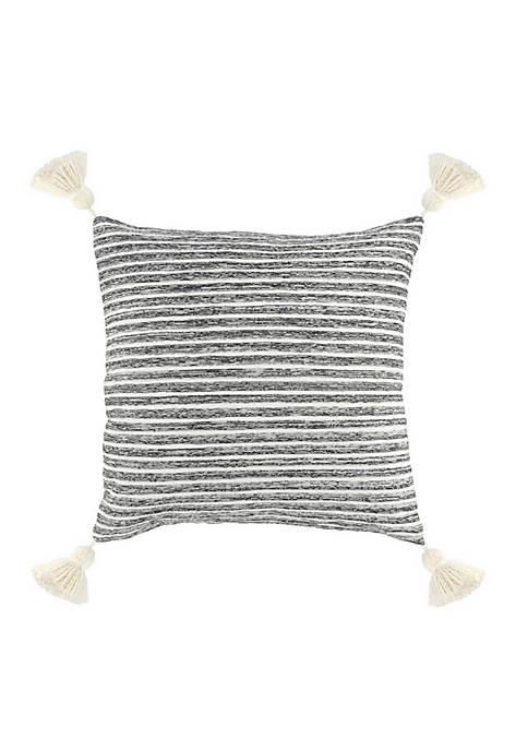 Duna Range Throw Pillow with Striped Pattern and