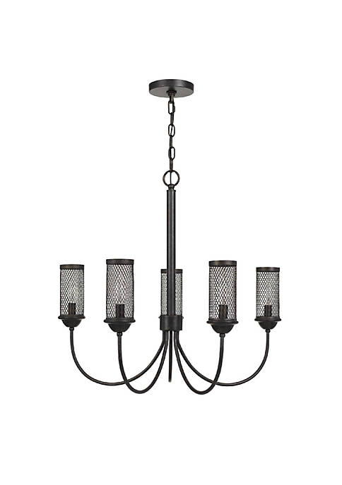 Duna Range Metal Chandelier with 5 Cylindrical Wire
